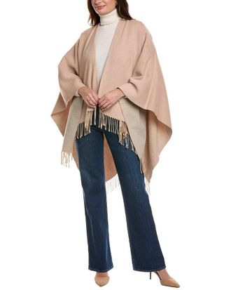 La Fiorentina Two-Tone Fringe Ruana