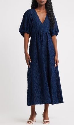 & Other Stories Jacquard Maxi Dress in Blue Dark at Nordstrom Rack, Size 8