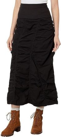 Xcvi Gored Peasant Skirt Womens Skirt Black : LG (Womens 12-14), Cotton/Spandex