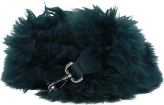 Fendi Bag Accessories, female, Green, Size: ONE SIZE Alpaca Shoulder Bag