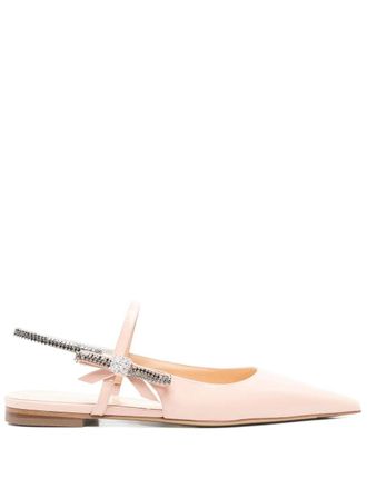 Mach & Mach Crystal Cube Slingback Ballerinas 10 mm