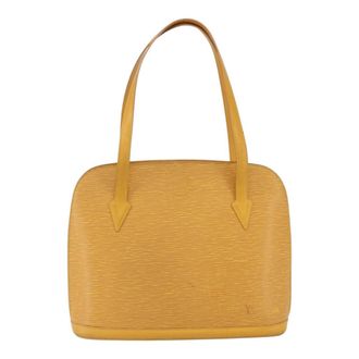 Louis Vuitton Lussac Epi Leather Yellow Leather Handbag (Pre-Owned)