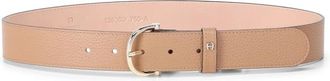 Aigner Logo Riem 3 cm - Dames - Riemen - Bruin - 75 CM - Leer - Accessoires