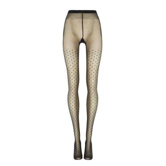 Wolford Calze con Pois di Cristallo - - Underwear - Donna - Nero - M