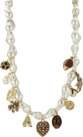 Sphera Milano Plated 3Mm, 21Mm Pearl Cz Necklace