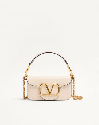 Valentino Garavani Borsa Piccola A Spalla Valentino Garavani Loc&ograve; In Vitello Donna LIGHT IVORY UNI