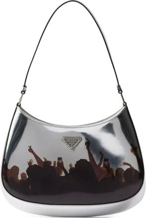 Prada Borsa a spalla Cleo - Grigio