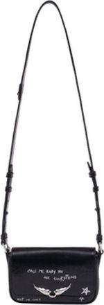 Zadig&Voltaire Womens Shoulder Bag Black Calfskin