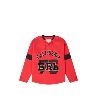 ERL Lace-up Logo-embroidered Sweater