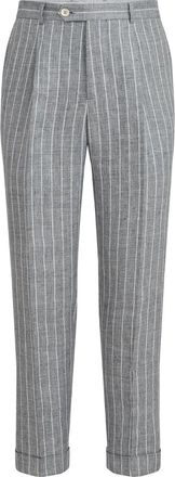 Brunello Cucinelli Twill trousers in Medium Grey at Nordstrom, Size 56 It
