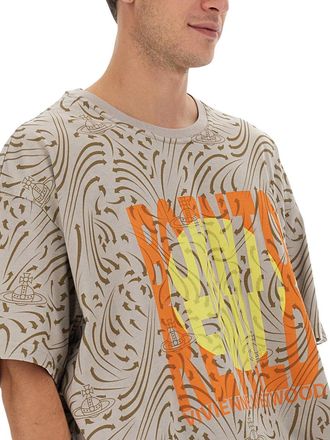Vivienne Westwood Born To Rewild Oversize Cotton T-Shirt - Gray