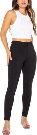 Celebrity Pink Jeans Celebrity Pink Ponte Skinny Pants Womens Juniors Black Stretch Ankle PALL585
