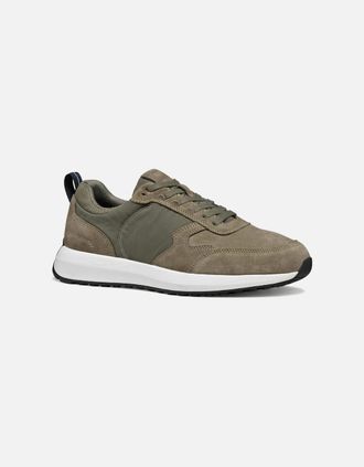 Geox Mens U Volpiano Mens Trainers - Sage Suede - Size: 11