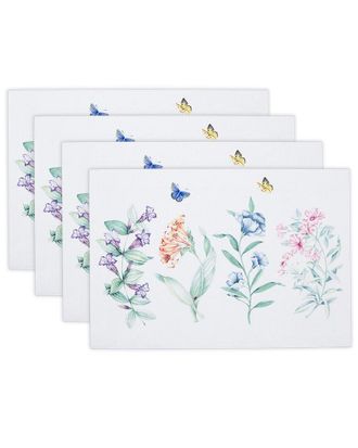Lenox Set Of 4 Butterfly Meadow Garden Placemats