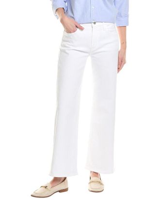 Hudson Rosalie White High-Rise Wide Leg Jean