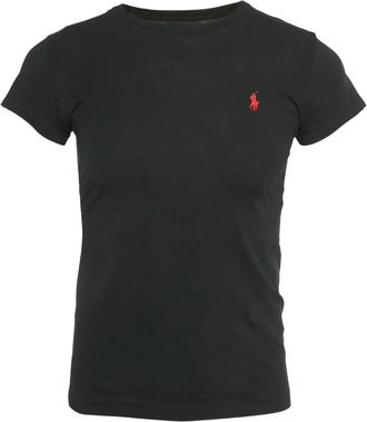 Polo Ralph Lauren T-shirt girocollo con logo ricamato - Nero