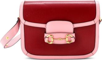Gucci Borsa a spalla Horsebit 1955 piccola in pelle - Rosso