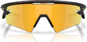 Oakley Gender Inclusive Sphaera 36mm Polarized Shield Sunglasses in Matte Black Splatter at Nordstrom