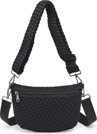 Sol and Selene Ethereal - Woven Neoprene Crossbody Bag in Black at Nordstrom