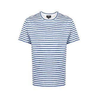 A.P.C. T-Shirts,Blue male, Sizes: XL, M