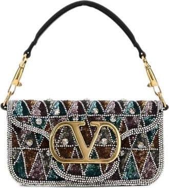 Valentino Garavani Loc&ograve; Small schoudertas - Dames - Tassen - Veelkleurig - Maat: ONE Size Leer