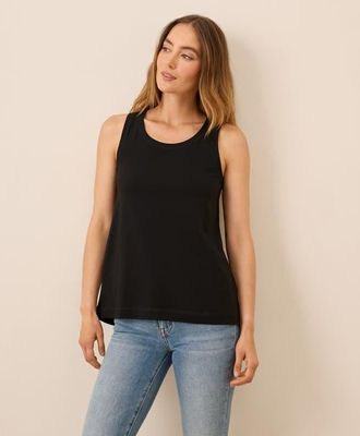 Pact Luxe Stretch Jersey Swing Tank in Black at Nordstrom, Size X-Small