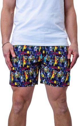 Maceoo Lion Pineapple Swim Trunks in Multi at Nordstrom, Size Xx-Large