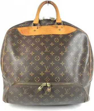 Louis Vuitton Brown Monogram Boston Bag Handbag Tote Bag (Pre-Owned)