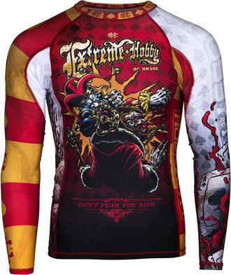OEM Camiseta De Manga Larga Con Protecci&oacute;n Solar Para Hombre Killer Cards 2, Talla 2xl, Color Rojo
