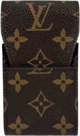 Louis Vuitton Pre-owned Monogram Cigarette Case - Dames - Vintage Accessoires - Bruin - ONE Size - Vintage