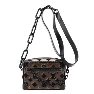 Louis Vuitton Pre-owned Womens Ltd. Ed. Mesh Mini Soft Trunk Shoulder Bag - Brown - One Size