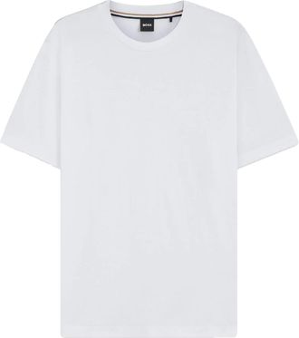 HUGO BOSS Heren Thompson 02 Jersey Katoen Regular T-Shirt (Wit)