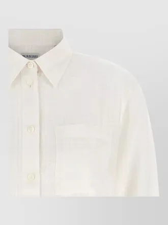 Burberry cotton check long-sleeve shirt