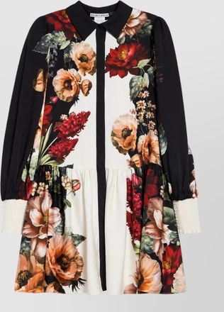 Alice & Olivia printed shirt mini dress