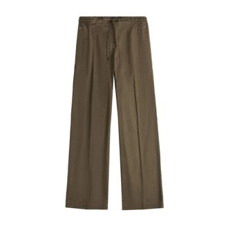 Fay Wide Trousers, female, Green, Size: S Wide Trousers