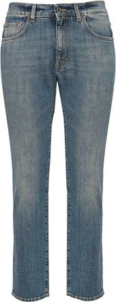 Fay 5 Pocket Jeans In Light Denim