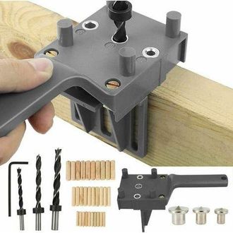 OEM 41 Plantillas Para Taladrar Espigas, Kit De Plantillas Para Taladrar Espigas, Plantilla Para Espigas De Carpinter&iacute;a De Orificio Recto Con Pasador De C