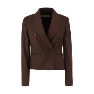 Max Mara Mxsangizia Blazer - Dames - Jassen - Rood - Maat: S Zijde