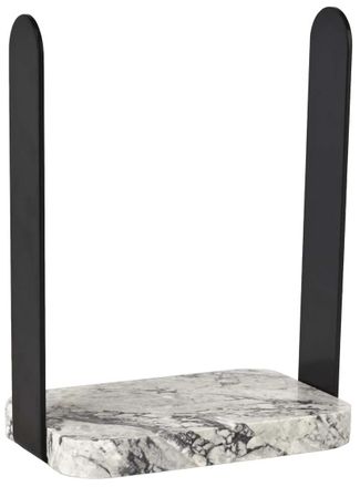 Aquanova Luxuri&ouml;ser, handgefertigter G&auml;stetuchhalter Nero Lux f&uuml;r die Wandmontage, Alba