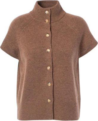 Jcsophie Rose Ellen Gilet - Knitwear - Mujer - Marr&oacute;n - L