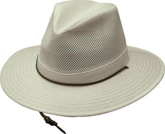 Henschel Mens Polycotton Packable Mesh Breezer Safari Hat