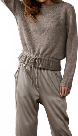 Kristensen Du Nord Cashmere Blend Crewneck Sweater In Greige