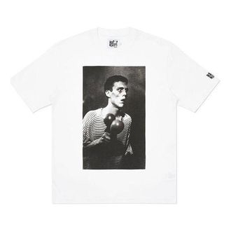 Palace Portrait Printing Round Neck Short Sleeve Unisex White P19TS315