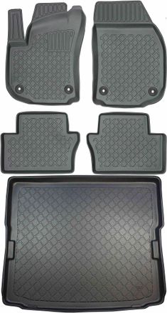 OEM Juego De Alfombrillas Para Coche Y Maletero Para Opel Zafira B Minivan (desde Mayo De 2005 Hasta 2014)