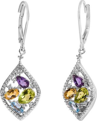 House of Brilliance Haus Of Brilliance Silver Diamond & Clip-Ons Earring