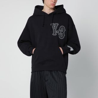 Yohji Yamamoto Black Elite 5 GFX hooded sweatshirt