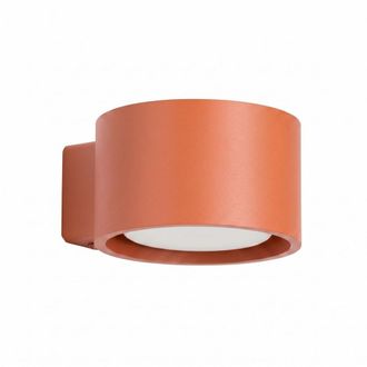 Sollux Lighting Aplique ocre rojo aluminio alt. 6 cm