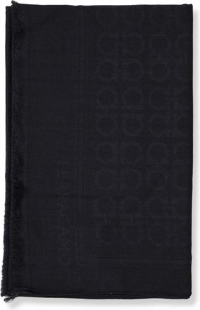 Ferragamo Stola Gancini - Heren - Wintersjaals - Zwart - ONE Size - Wol - Accessoires