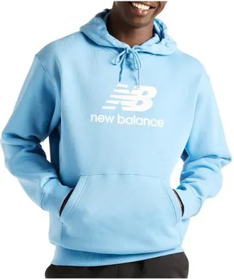 New Balance Sport Essentials Fleece Logo Hoodie Hoodie f&uuml;r Herren | blau