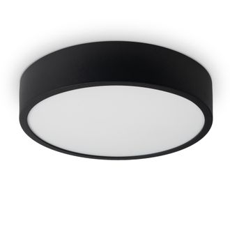 Paco Home Paco Home - L&aacute;mpara Led Plaf&oacute;n Deco Sal&oacute;n Dormitorio Comedor Despacho Moderno Negro 1, &Oslash;30cm